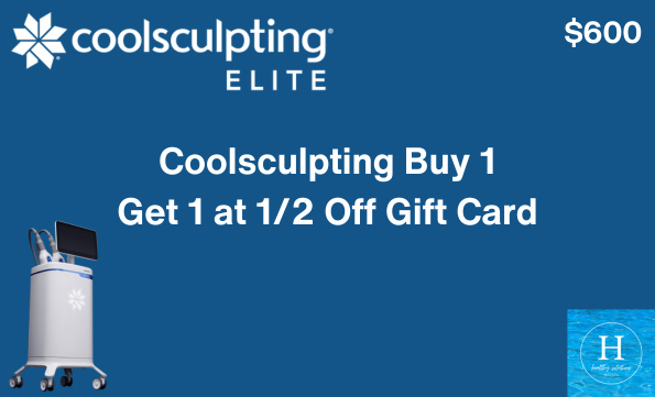 Buy One $400 Coolsculpting Gift Card, Get 1 at 1/2 Off April Promo - Limit 2 Per Customer
